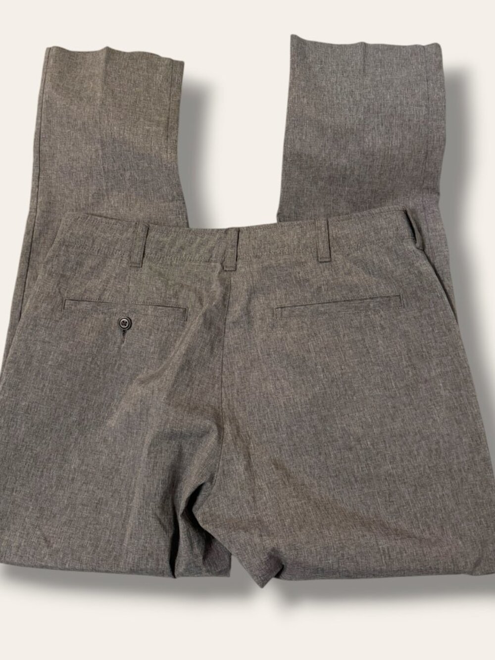 Ben Hogan Pants Mens 32 Gray Dress Straight Stretch Flat Front Professional